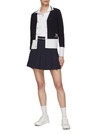 Figure View - Click To Enlarge - SOUTHCAPE - Logo Pleated Skirt