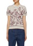 Main View - Click To Enlarge - SOUTHCAPE - Short Sleeve Floral Sweater