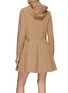 Back View - Click To Enlarge - SOUTHCAPE - Pleated Long Sleeve Hooded Dress