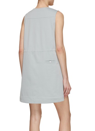 Back View - Click To Enlarge - SOUTHCAPE - Front Zip Drawstring Waist Dress