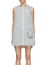 Main View - Click To Enlarge - SOUTHCAPE - Front Zip Drawstring Waist Dress
