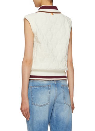 Back View - Click To Enlarge - SOUTHCAPE - Jacquard Gilet