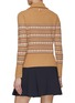 Back View - Click To Enlarge - SOUTHCAPE - Jacquard Stripe Knit Jumper