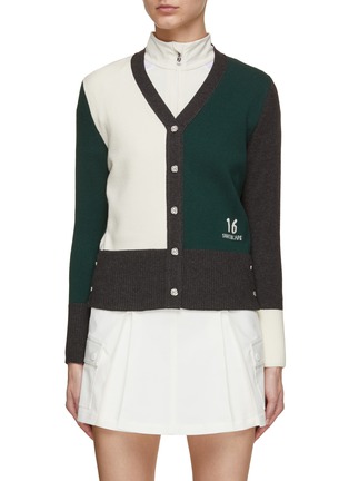Main View - Click To Enlarge - SOUTHCAPE - Tricolour Cardigan