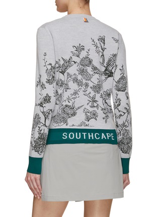 Back View - Click To Enlarge - SOUTHCAPE - Floral Jacquard Sweater