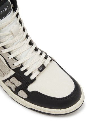 Detail View - Click To Enlarge - AMIRI - Skel High Top Lace Up Leather Sneakers
