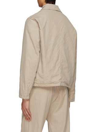 Back View - Click To Enlarge - AURALEE - Zip Up Wool Blouson Jacket