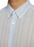  - AURALEE - Organdy Stripe Button Up Shirt