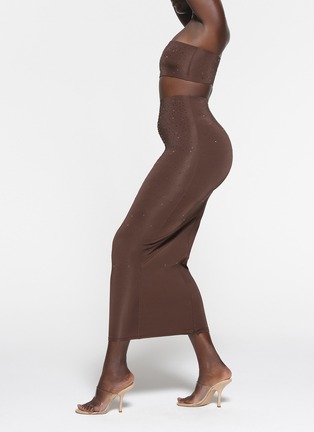 Detail View - Click To Enlarge - SKIMS - x Swarovski Jelly Sheer Tube Skirt
