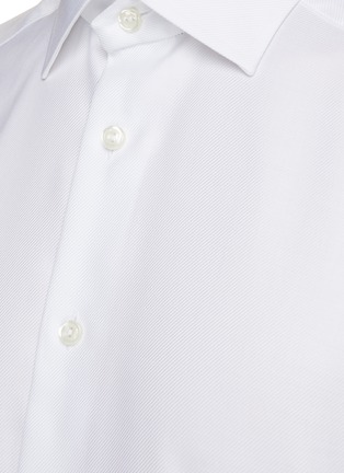  - ETON  - Textured Twill Cotton Shirt