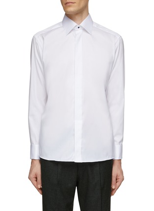 Main View - Click To Enlarge - ETON  - Signature Twill French Cuff Cotton Shirt