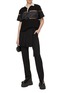 Figure View - Click To Enlarge - SACAI - Contrast Collar Sheer Panel Rugby Top