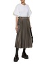 Figure View - Click To Enlarge - SACAI - Cargo Pocket Pleated Midi Skirt