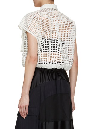 Back View - Click To Enlarge - SACAI - Front Pocket Lace Shirt