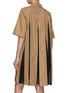 Back View - Click To Enlarge - SACAI - Hybird Knit Front Pleated Back Dress