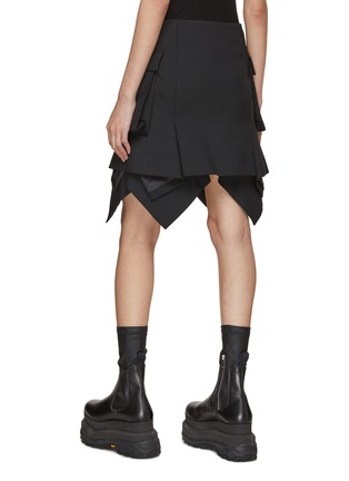 Back View - Click To Enlarge - SACAI - Asymmetrical Suiting Skirt