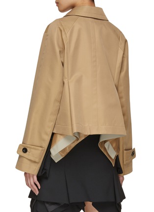 Back View - Click To Enlarge - SACAI - Peplum Cotton Gabardine Jacket
