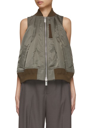 Main View - Click To Enlarge - SACAI - Sporty Zip Up Vest