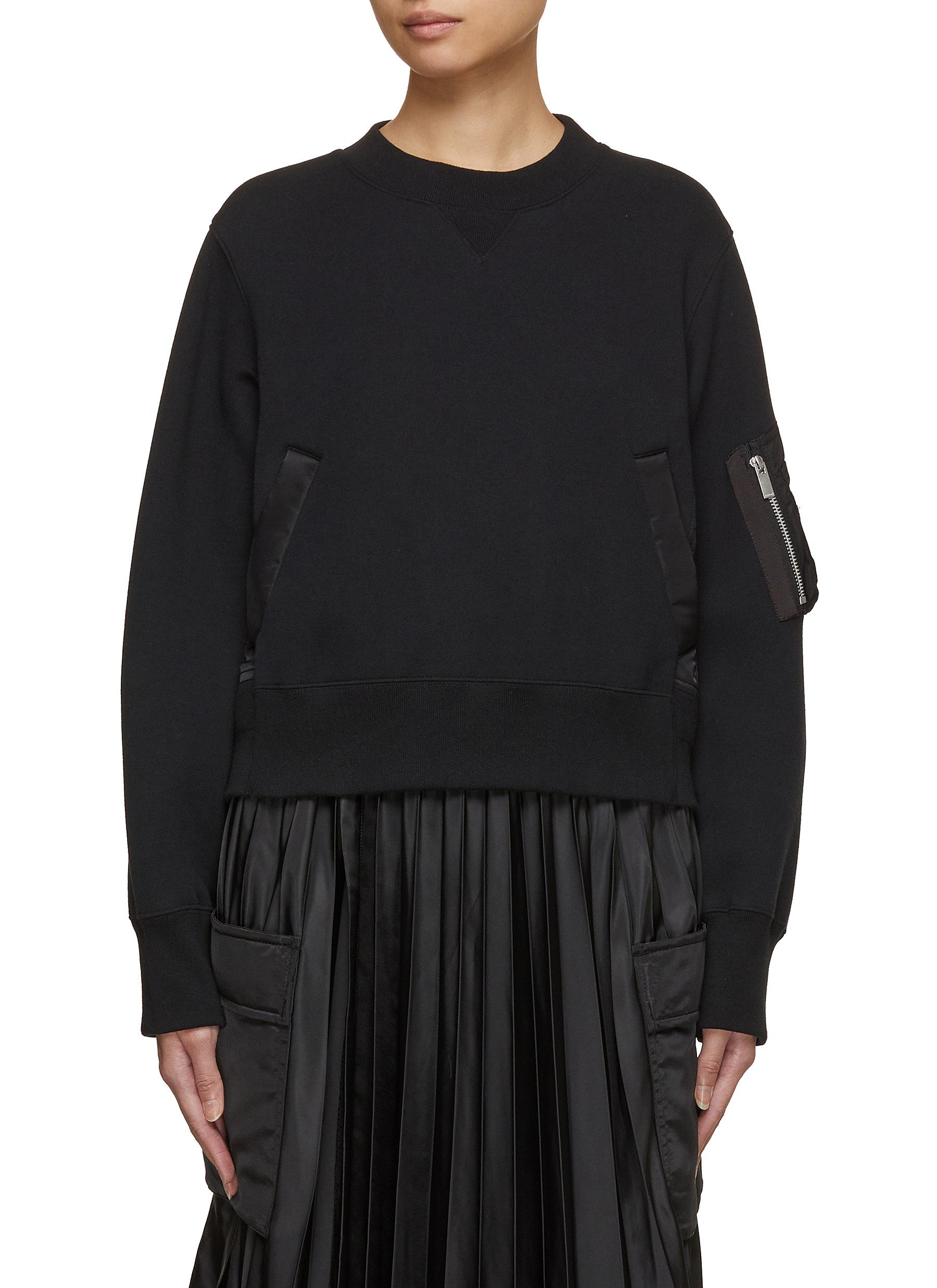 SACAI | Pleated Back Sweatshirt | Women | Lane Crawford