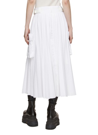 Back View - Click To Enlarge - SACAI - x Thomas Mason Poplin Midi Skirt