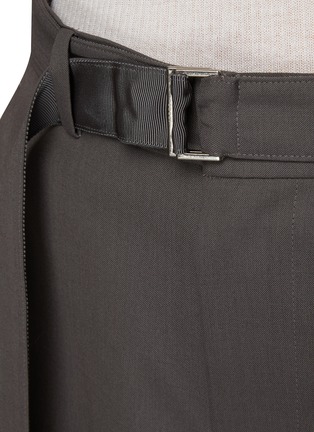  - SACAI - Wide Leg Suiting Pants With Belt
