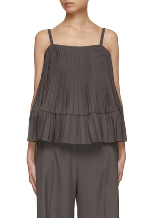 Main View - Click To Enlarge - SACAI - Pleated Cami
