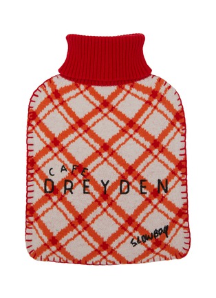 Main View - Click To Enlarge - DREYDEN - Cafe Jacquard Hot Water Bottle Cover