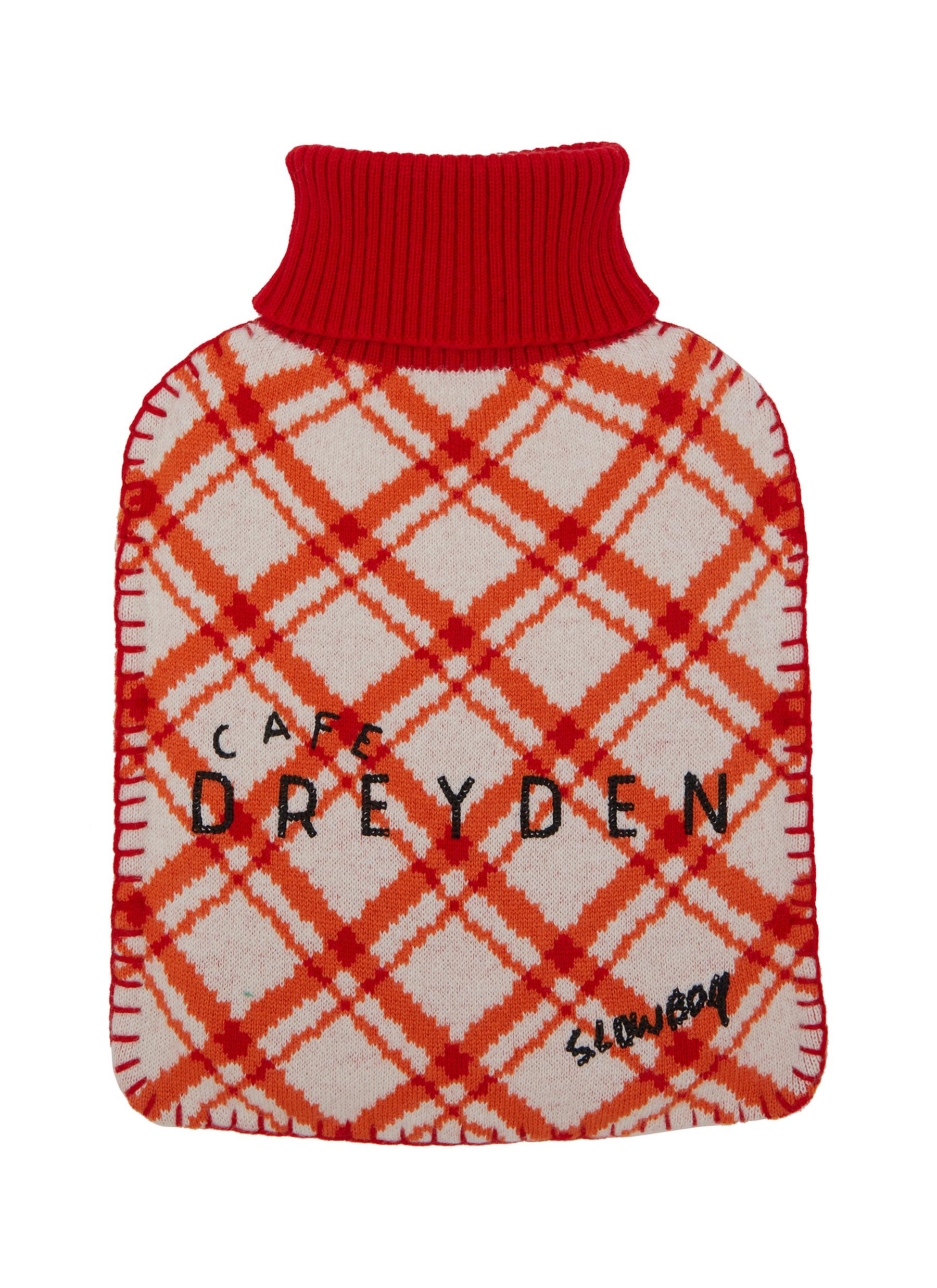 Cafe Jacquard Hot Water Bottle Cover