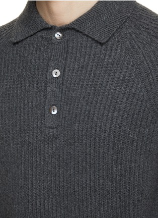  - DREYDEN - Long Sleeve Ribbed Polo Sweater