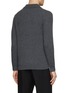 Back View - Click To Enlarge - DREYDEN - Long Sleeve Ribbed Polo Sweater