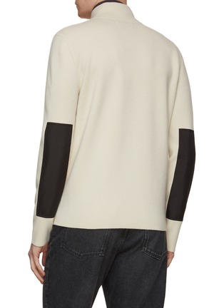 Back View - Click To Enlarge - DREYDEN - Zip Up Cashmere Knit Sweater