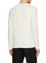 Back View - Click To Enlarge - DREYDEN - V-Nec Chunky Cable Sweater