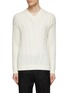 Main View - Click To Enlarge - DREYDEN - V-Nec Chunky Cable Sweater