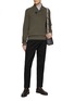 Figure View - Click To Enlarge - DREYDEN - Shawl Collar Toggle End Sweater