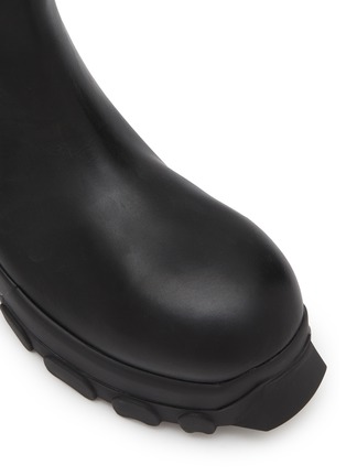 Detail View - Click To Enlarge - RICK OWENS  - Beatle Bozo Tractor Lug-sole Leather Ankle Boots
