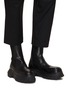 Figure View - Click To Enlarge - RICK OWENS  - Beatle Bozo Tractor Lug-sole Leather Ankle Boots