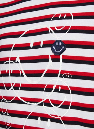  - JOSHUA’S - Striped Marine Smile Cotton T-Shirt
