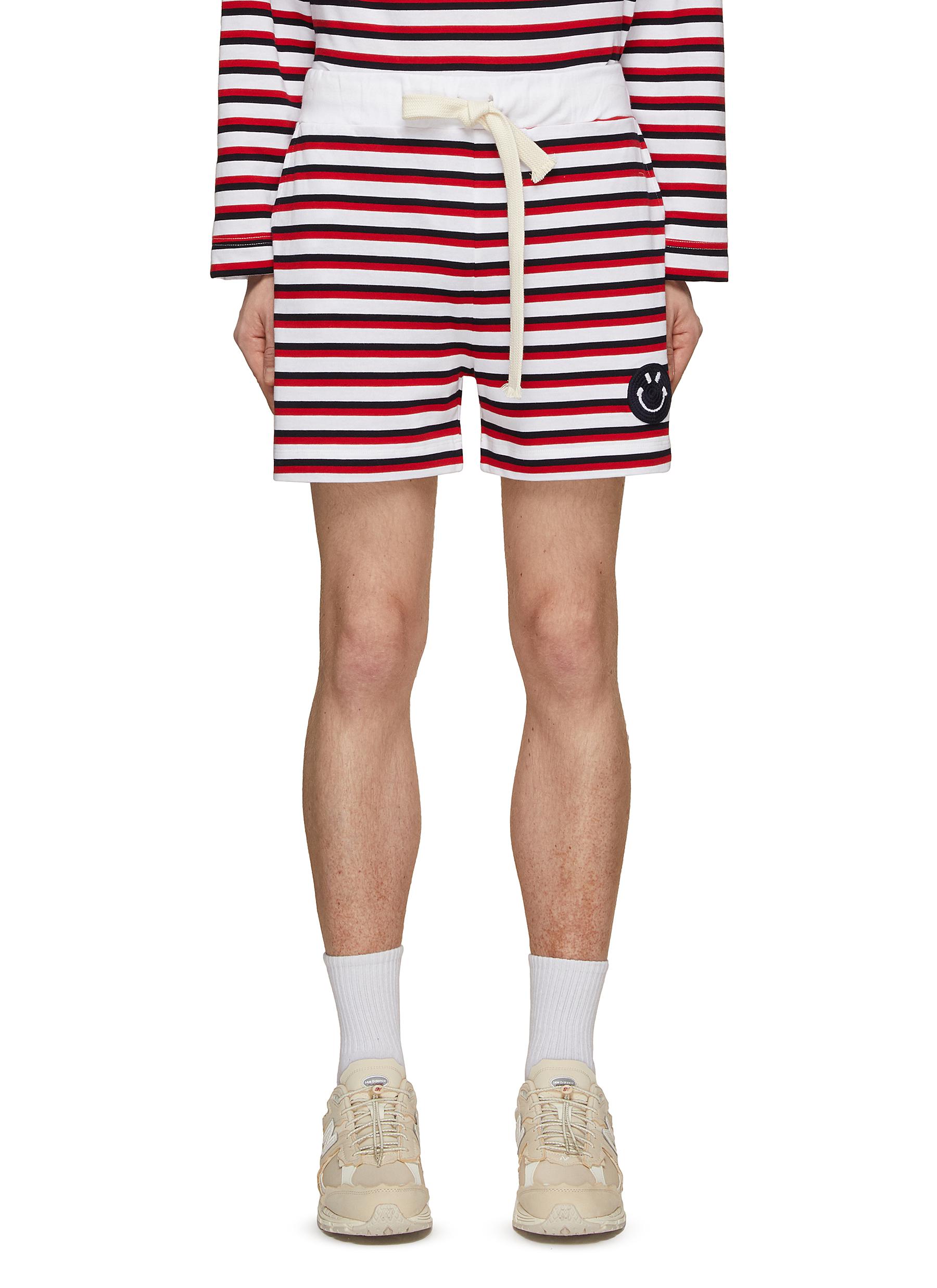 JOSHUA'S Striped Marine Smile Cotton Shorts