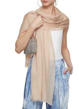 Figure View - Click To Enlarge - JANE CARR - The Crystal Wrap Scarf