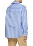 Back View - Click To Enlarge - JACQUEMUS - La Chemise Cuadro Asymmetrical Button Up Shirt