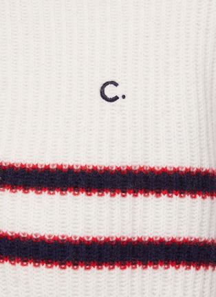  - CLOVE - Henry Neck Stripe Knit Top