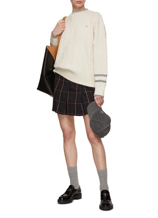 Figure View - Click To Enlarge - CLOVE - Cable Knit Sweater