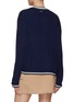 Back View - Click To Enlarge - CLOVE - V-Neck Cable Knit Sweater