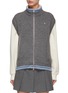 Main View - Click To Enlarge - CLOVE - Knit High Neck Zip Up Track Vest