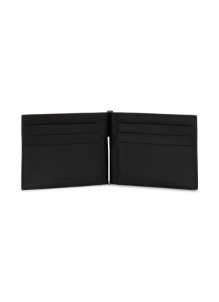 Figure View - Click To Enlarge - BALENCIAGA - Logo Print Leather Card Holder