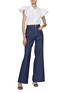 Figure View - Click To Enlarge - PRUNE GOLDSCHMIDT - Puffy Shoulder Fitted Cotton Shirt