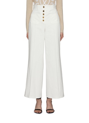 Main View - Click To Enlarge - PRUNE GOLDSCHMIDT - Button Up Flared Pants