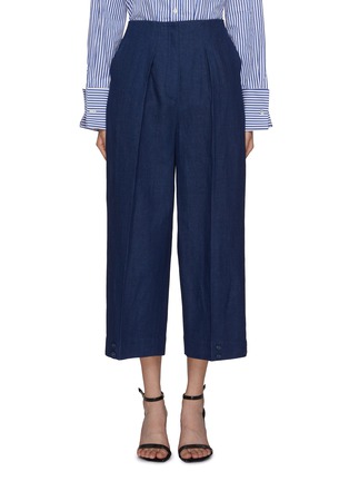 Main View - Click To Enlarge - PRUNE GOLDSCHMIDT - Pleated Ankle Length Pants