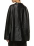 Back View - Click To Enlarge - ARMARIUM - Frida Drop Front Buckle Leather Jacket
