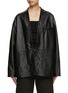 Main View - Click To Enlarge - ARMARIUM - Frida Drop Front Buckle Leather Jacket